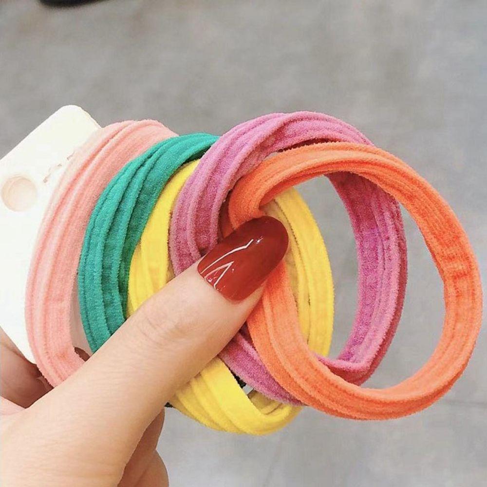 Scrunchies Seamless Female Hair Ties Basic Hair Rope Elastic Head Rope Korean Style Rubber Band