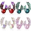 Fashion Alloy Geometric Earrings With Rhinestones For Women Fall