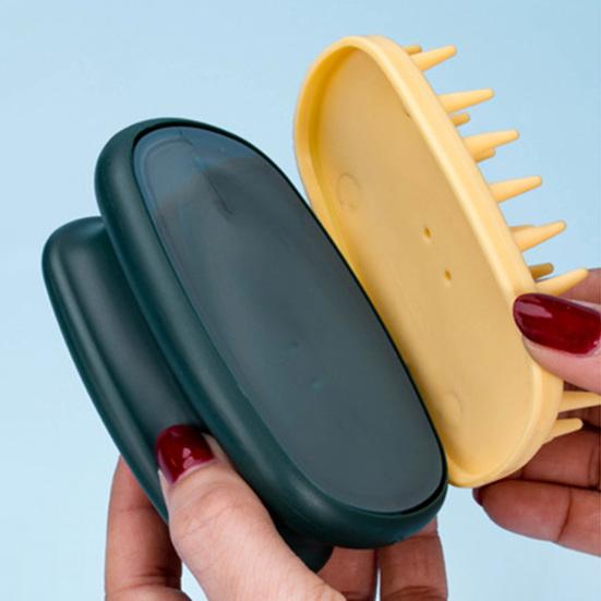 Spazzola Massaggiante per Cuoio Capelluto Shampoo con Manico Ergonomico Uomini Donne Portatile da Viaggio Crescita Capelli Esfoliante per Cuoio Capelluto Scrubber Spazzola Pulente