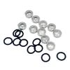 Clear Brake Sight Glass Service Parts Kit, 10-Piece Motorcycle Repair Set with Rubber Gasket Components for Upkeep