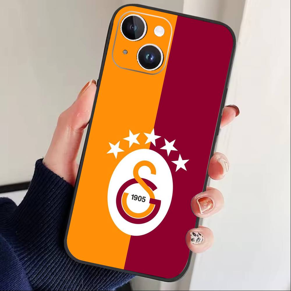 G-Galatasaray 1905 Phone Case For iPhone17,16,15,14,13,12 Plus,Max Soft Silicone Black Cover
