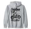 Daytona Beach Bike Week Retro Antique Motorcycle Design Zip Hoodie