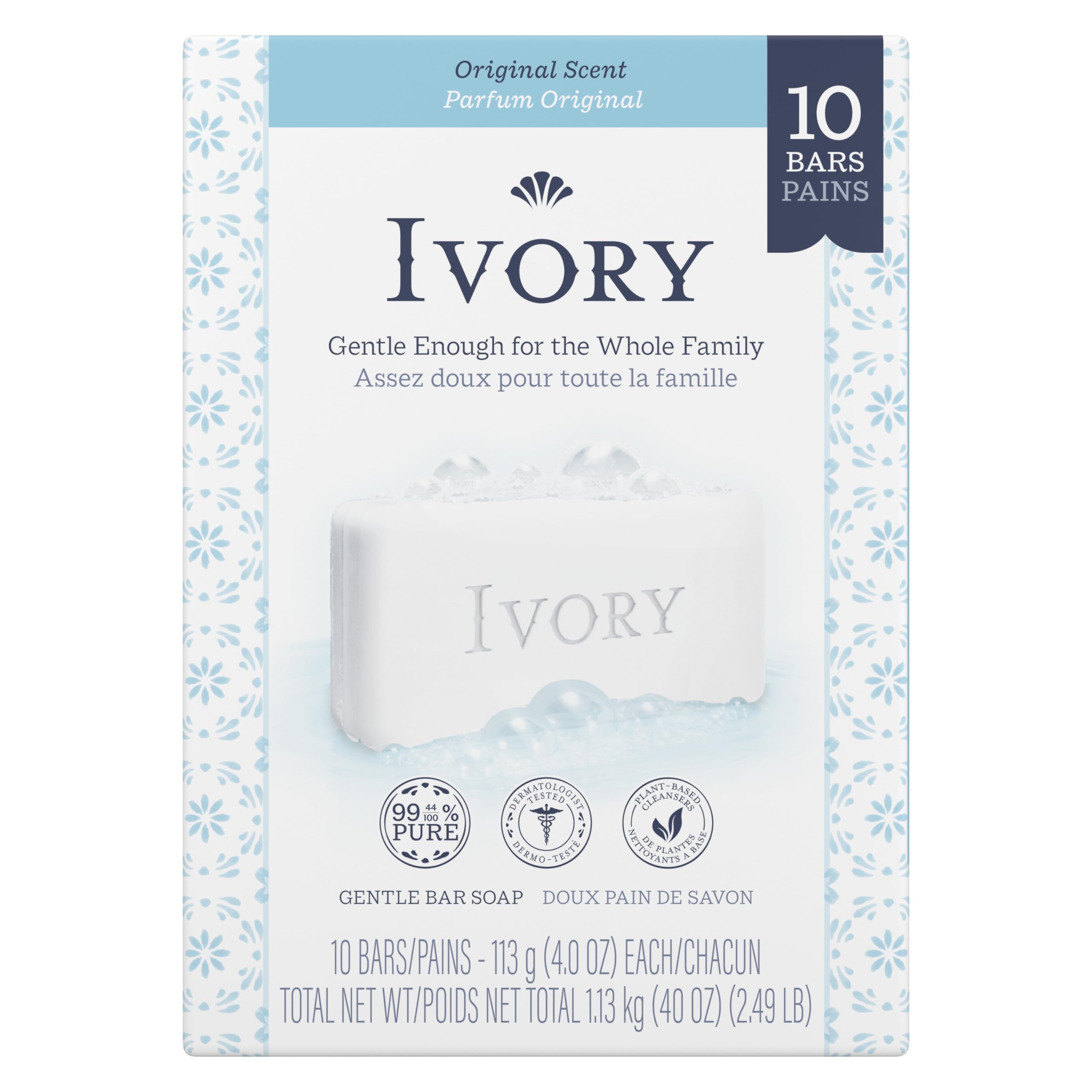 

Мыло Ivory IVORY Оригинальное Оригинальное (113гX10 шт.) ch661-оригинал