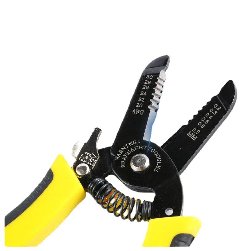 Specialized Cable Wire Cutting Scissors Multifunctional Nickel-chromium Steel Wire Stripper Multitool Plier for Electrician