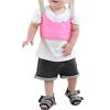 Baby Walking Harness Handheld Adjustable Prevent Lost Absorbent Soft Breathable Toddler Infant Walking Harness Pink
