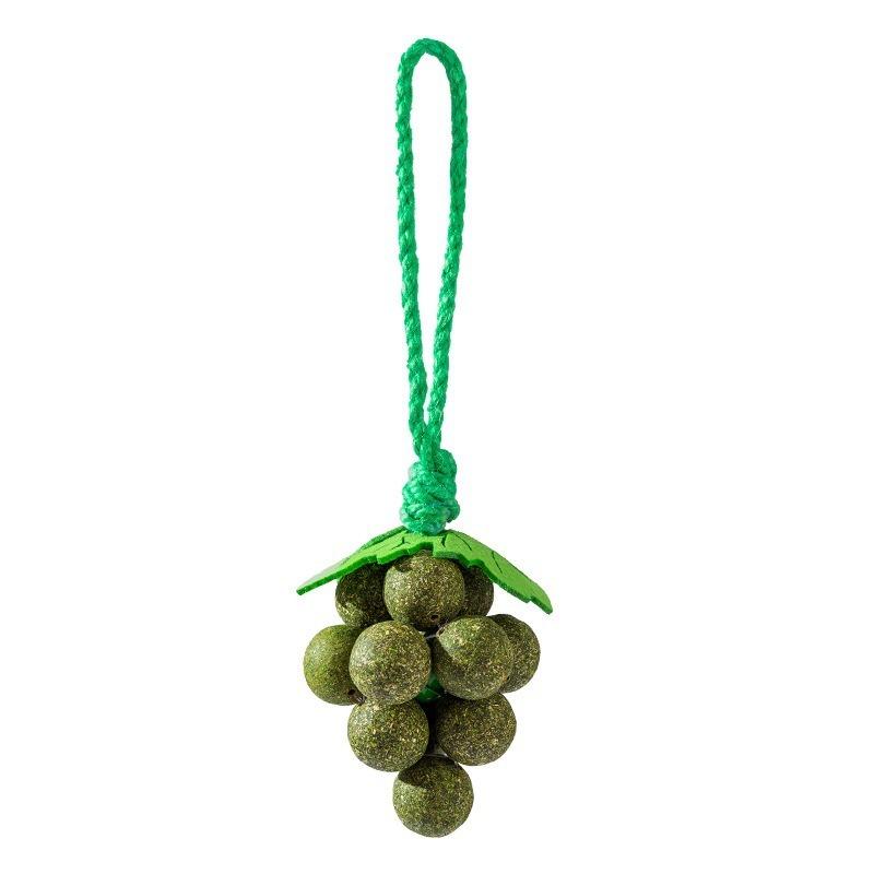 

Grape Catnip Teeth Grinding Cat Toy Cat Mint Ball Wood Vine Self Fun Relieve Boredom Bite Resistant Kitten Supplies Teeth Grindi зелений