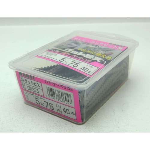 WAKAI Good Screws for ALC and Concrete, 5 x 75mm, Pack of 40