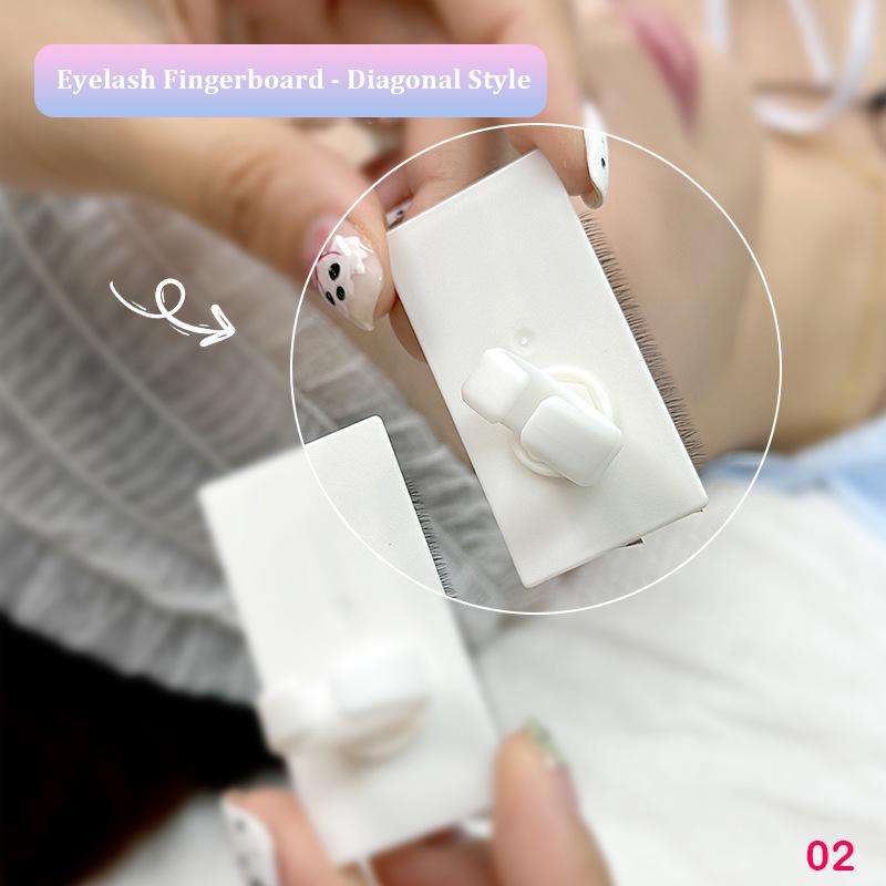 

Розділювач вій Клей для татуювань для нігтів Тримач для палет Кільця для нарощування вій Підставка Клейкі тримачі для пігментів Інструменти для краси для пальців 2