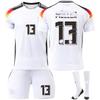 Kits de Fútbol para Adolescentes, Niños y Adultos Conjunto de Camiseta de Entrenamiento Deportivo con Calcetines 24/25 Alemania Local #13 Müller