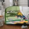 1pc Tom and Jerry Flannel Blanket - Soft Warm Throw for Home, Office, TravelL1332