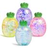 1/2/3/4Pcs Mini Radish Squeeze Toy Stress Relief Clear Glitter Radish Stress Sugar Ball Sensory Toy Decompression Fidget Toy Party