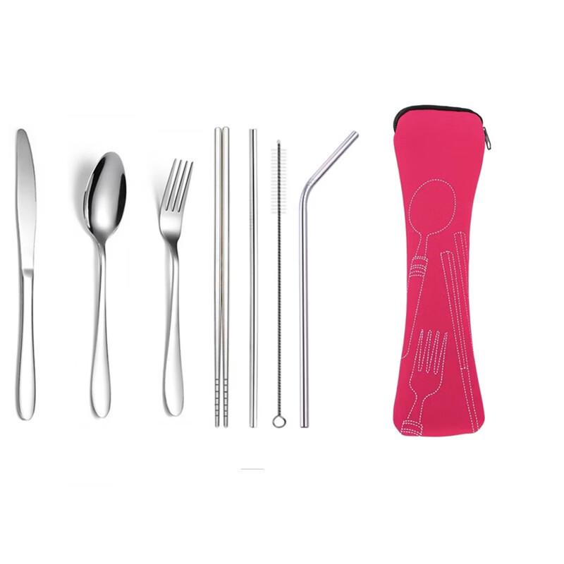 Ru Han 636 Series Stainless Steel Camping Cutlery Set