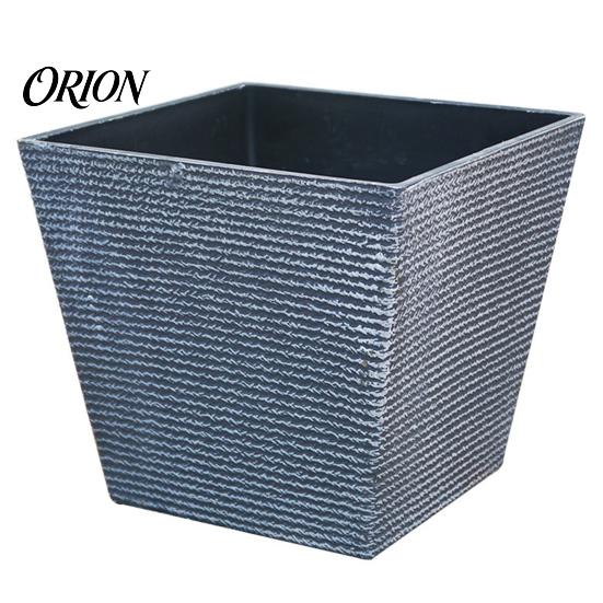 Small Medium Plant Pot Square Plastic Flower Pot, Stone-Look Planter with Drainage Hole, Modern Thickened Wear Resistant Container for Indoor Outdoor