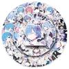 51-Piece Japanese Anime Graffiti Sticker Set: Creative Decorations for Phone Cases & Suitcases