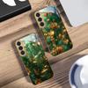 Bronze goldene Blätter Für Samsung Galaxy S26 S20 FE S21 S22 S23 Plus S24 Ultra 25Ultra S21+ S9 S22 S8 Goldene Glas-Handyhülle