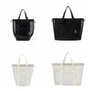 Hand-held Beach Tote Bag Drawstring Cosmetic Organizer Case Durable Mesh Shower Bag  Men/women