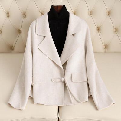 Cappotto da donna in lana double-face