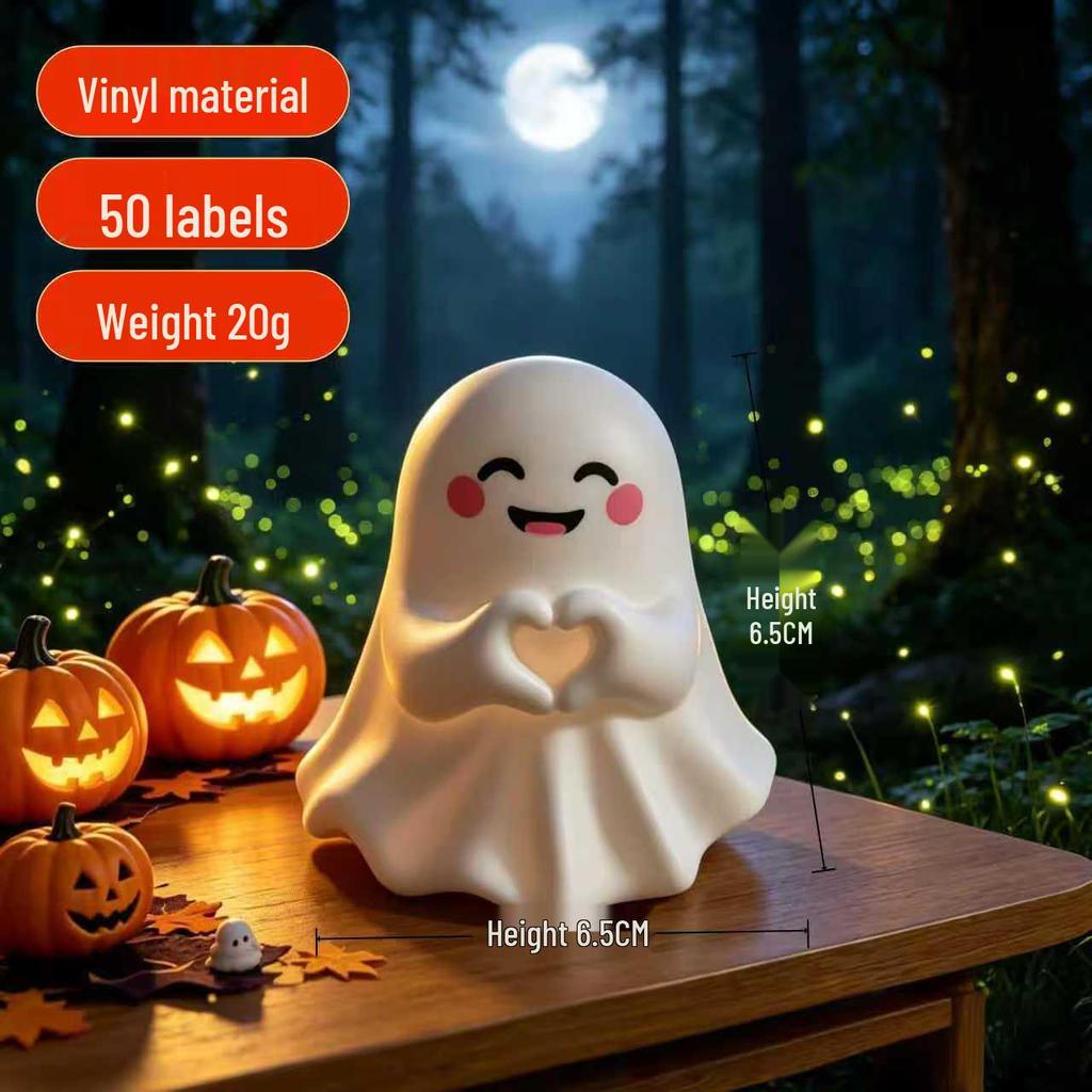 Ghost Resin Stress Relief Halloween Ornament - Cute Desktop Decoration