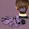 1Pc Hair Claws Hair Clips Plastic Fashion Duckbill Clip Women Rhinestone Hairgrip Hairpin