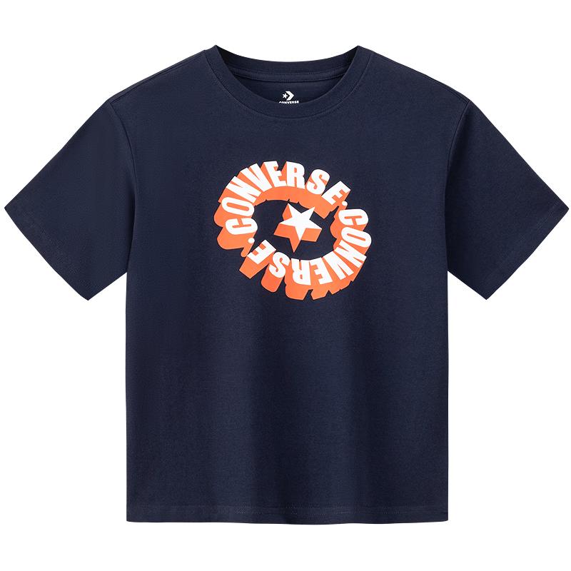 Converse Boy's 3D Star Logo Short Sleeve T-Shirt