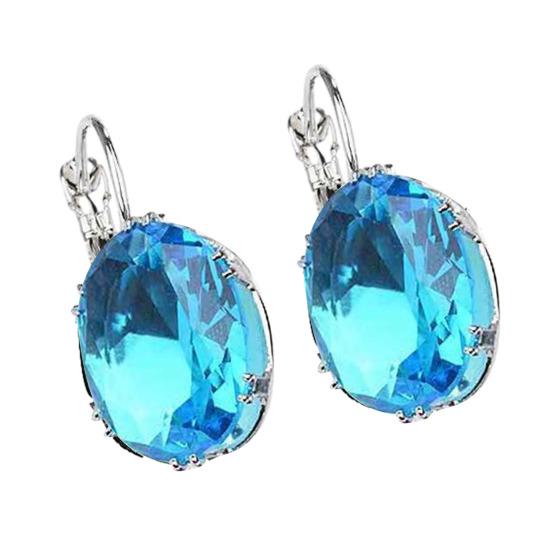 1/2 Pairs Teardrop Earrings Lightweight Sparkling Cubic Zirconia Water-drop Pendant Drop Earrings Jewelry Accessories