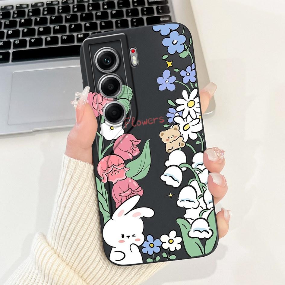 For Tecno Camon 40 Case Camon40 Pro Cover New Fashion Flower Daisy Pattern Soft Silicone Protector For Tecno Camon 40Pro 5G Capa