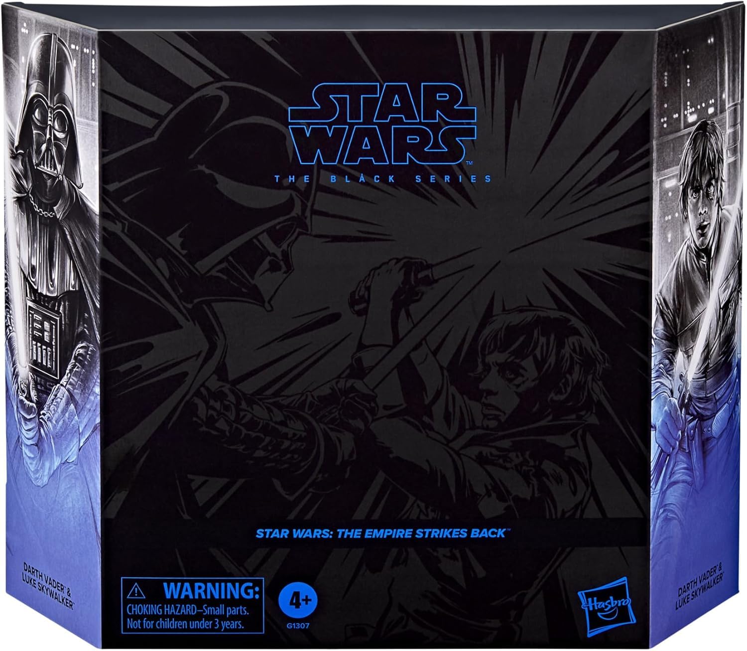 Hasbro Star Wars Black Series Darth Vader Luke Star Wars Episode The Empire Strikes Back Premium Collection 15cm Action Figure Set of 2 Authentic &