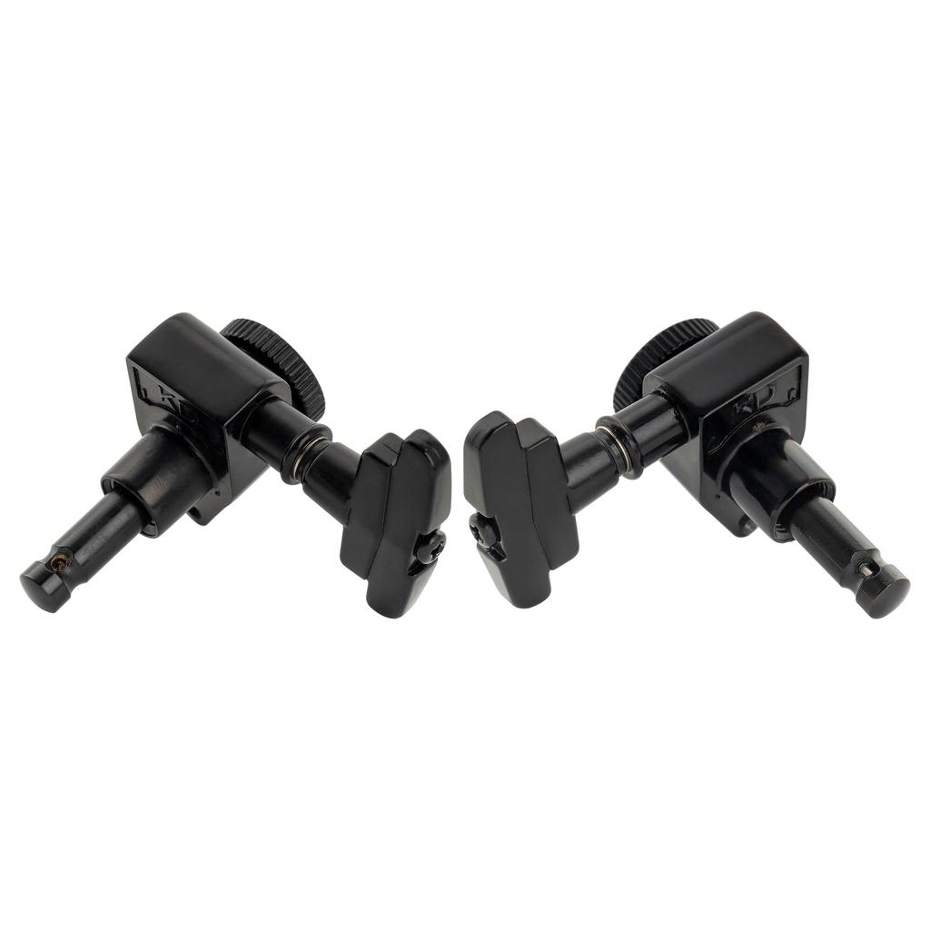 Musiclily Pro R18K L3R3 Locking Gear GR Style for Black Tuners, 181 Ratio, Buttons, Acoustic/Electric Guitars,