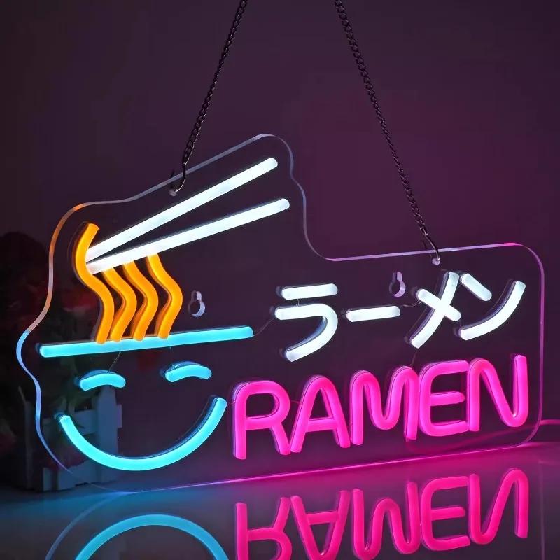 Creative Japanese Sushi Neon LED Decorative Light USB Powered Dimmable Suitable for Sushi Restaurant Hotel Scene Decoration