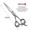 TITAN Profesionální Kadeřnictví Kadeřnické Nářadí Salon Stříhací nůžky Nůžky na vlasy Japonsko Nerezová ocel ATS314