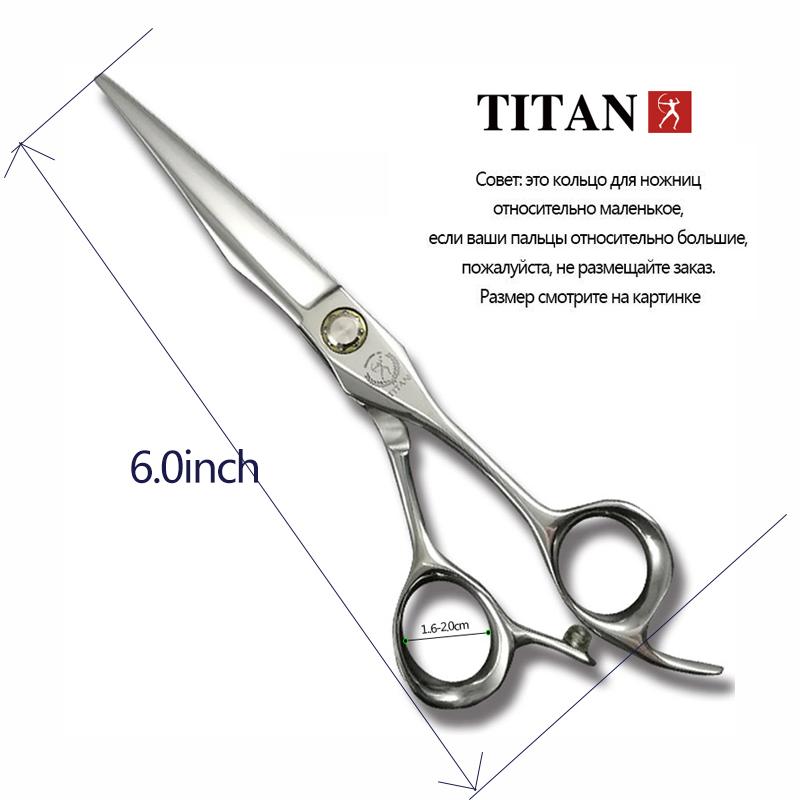 TITAN Profesionální Kadeřnictví Kadeřnické Nářadí Salon Stříhací nůžky Nůžky na vlasy Japonsko Nerezová ocel ATS314