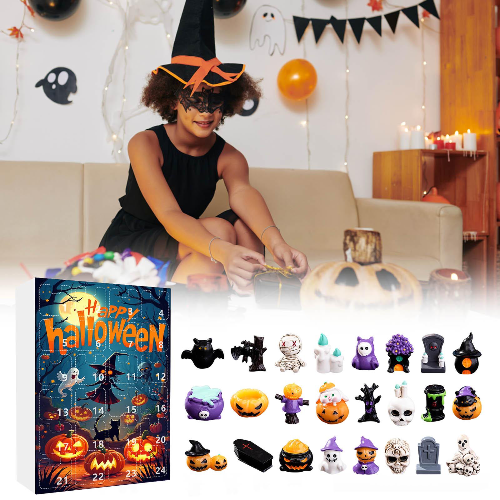 

Адвент 24-дневный Календарь Обратного Отсчета Хэллоуин Обратный Отсчет 24 Дня Серия Акриловых Подвесок Календарь Сюрпризов One Size