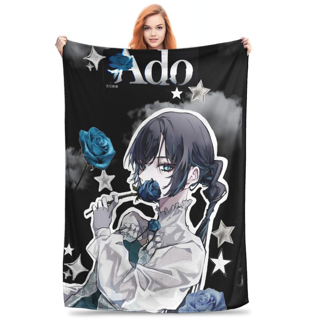 Ado WORLD TOUR 2025 Hibana Blankets Warm Soft Novelty Plush Throw Blanket For Child Outdoor Flannel Bedspread Bed Cover