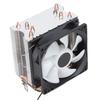 CPU-Lüfter 4 Heatpipes 90mm 3-Pin Computer CPU-Kühler mit buntem RGB-Licht für Intel LGA775 1155 1156 für AMD AM2 AM3