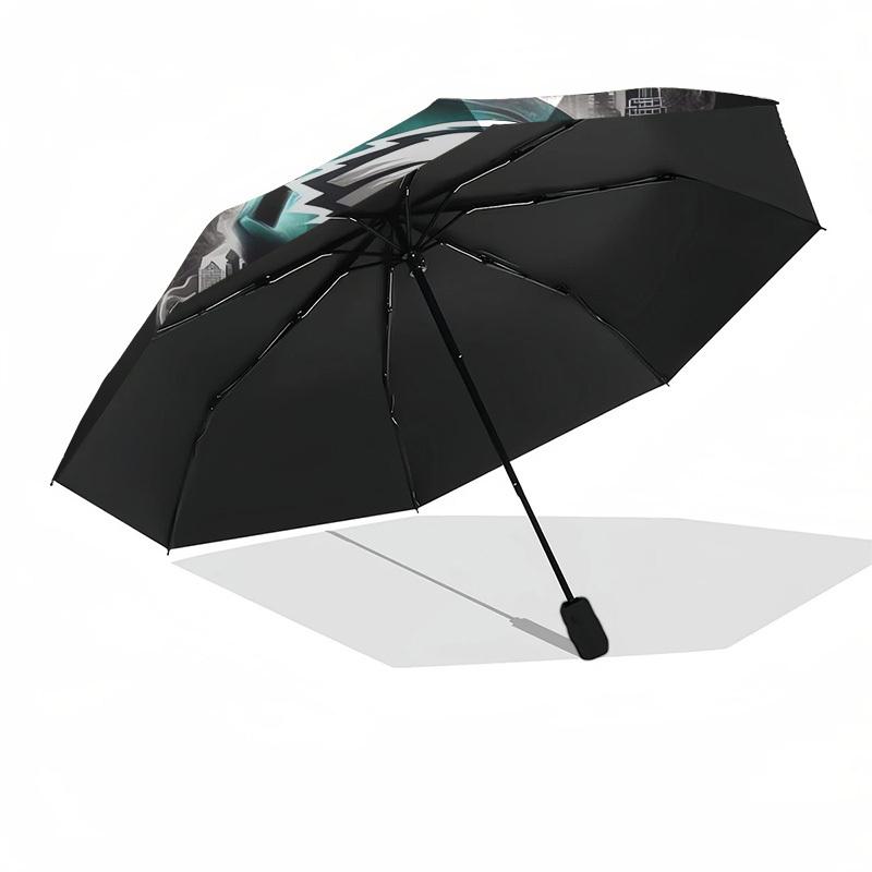 1pc Philadelphia Eagles Helmet Art Print Umbrella with Plastic Handle,Suitable for All Seasons Home Travel Outdoor UmbrellaDD447