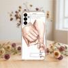 Baby Mom Dad Family Hand   Phone Case For SamsungA10,12,20,21S,30,31,40,50,51,52,70,71 Transparent Cover
