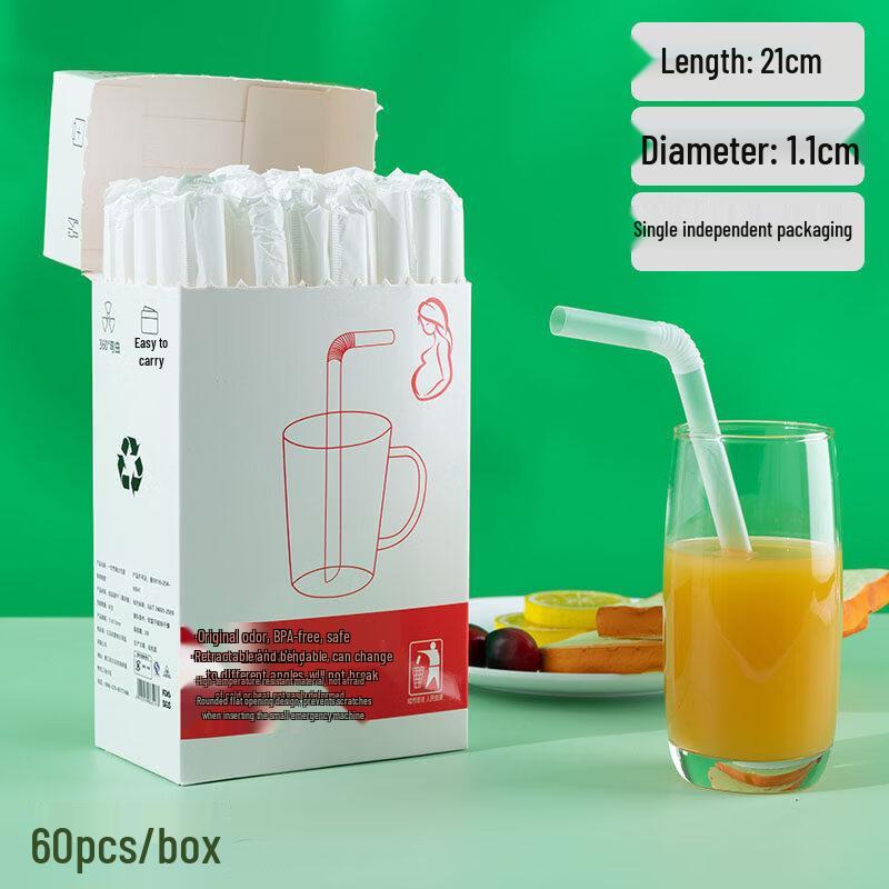 ZISIZ Disposable Colored Art Straws