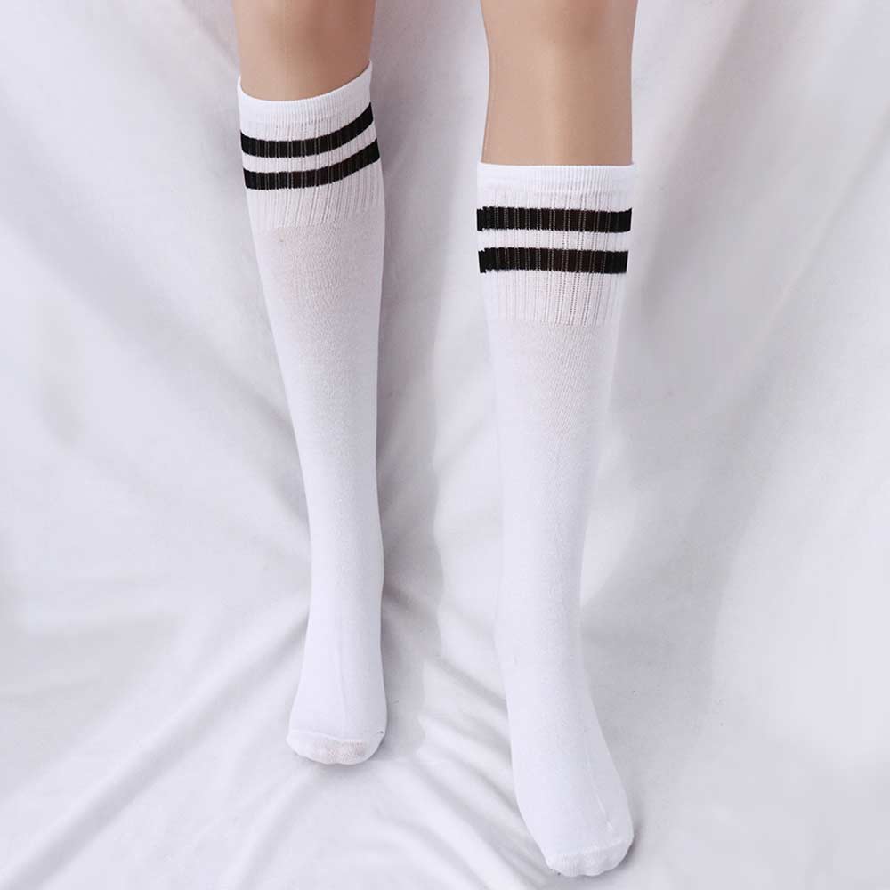 Cotton Spandex Striped Long Tube Football Long Socks Sports Socks Soccer Over Knee Socks Kids Sock