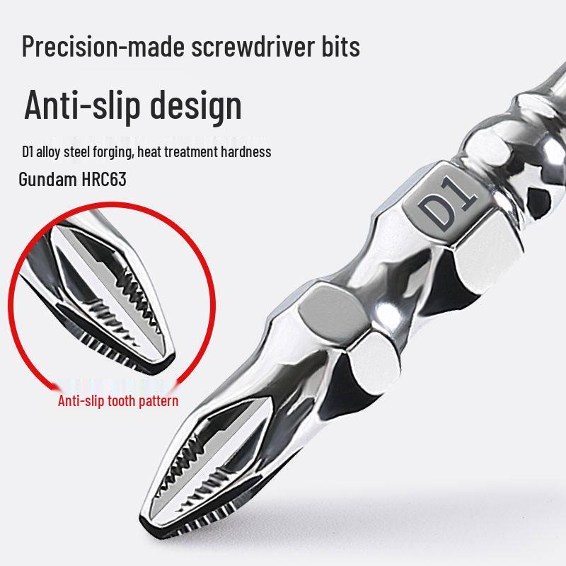 High-Strength Magnetic Anti-Slip Phillips Electric Screwdriver with Dual-Sided Superhard Bit