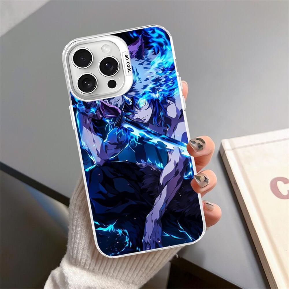 

Чехол для телефона Hashibira Inosuke Demon Slayer Для iPhone 16 15 14 13 12 11 Pro Max X XR XSMAX Матовый Ударопрочный Задний Чехол iPhone 15
