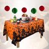 Halloween Decoration Tablecloth,Disposable Pumpkin Spider Web Bat Plastic Table Cover,Halloween Party Home Table Decor