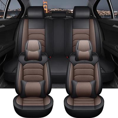 Universelle Autositzbezüge für HYUNDAI Tucson Santa FE I30 I40 Veloster Genesis Venue Ioniq Accent Autozubehör PU-Leder