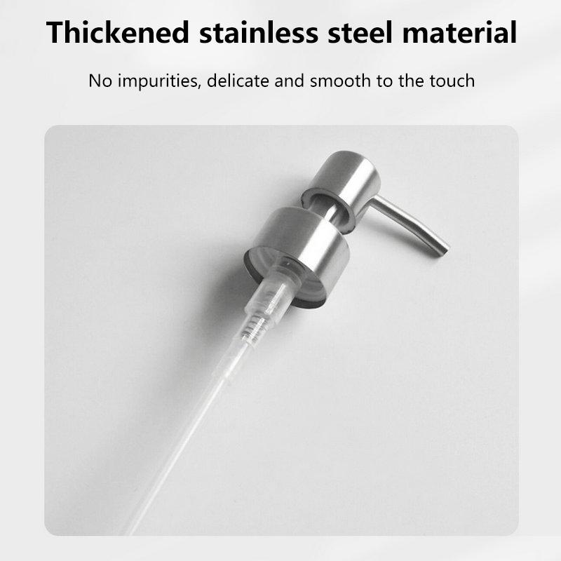 304 Stainless Steel Hand Liquid Soap Pump Dispenser Head Nozzle For Bathroom Kitchen Foam Soap Shampoo Dispenser Accessories