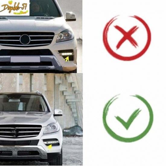 For Mercedes-Benz W166 ML 2012-2015 1Pcs Chrome Left Side Fog Light Trim Frame