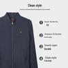 Caizi Men's Stand-Collar Embroidered Lightweight Jacket