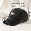 Spider Web Embroidered Knitted Hat, Outdoor Versatile Hip-hop Hat, Retro Washed Casual Hat, Adjustable and Versatile