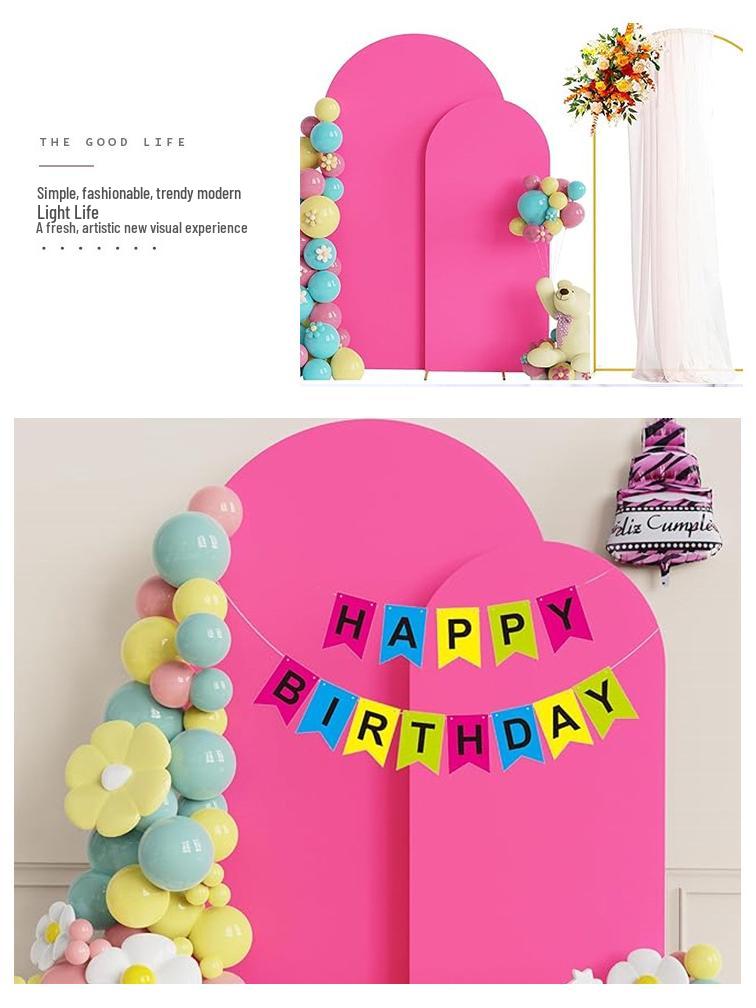 Wedding & Party Half-Round Stretch Arch Fabric Cover