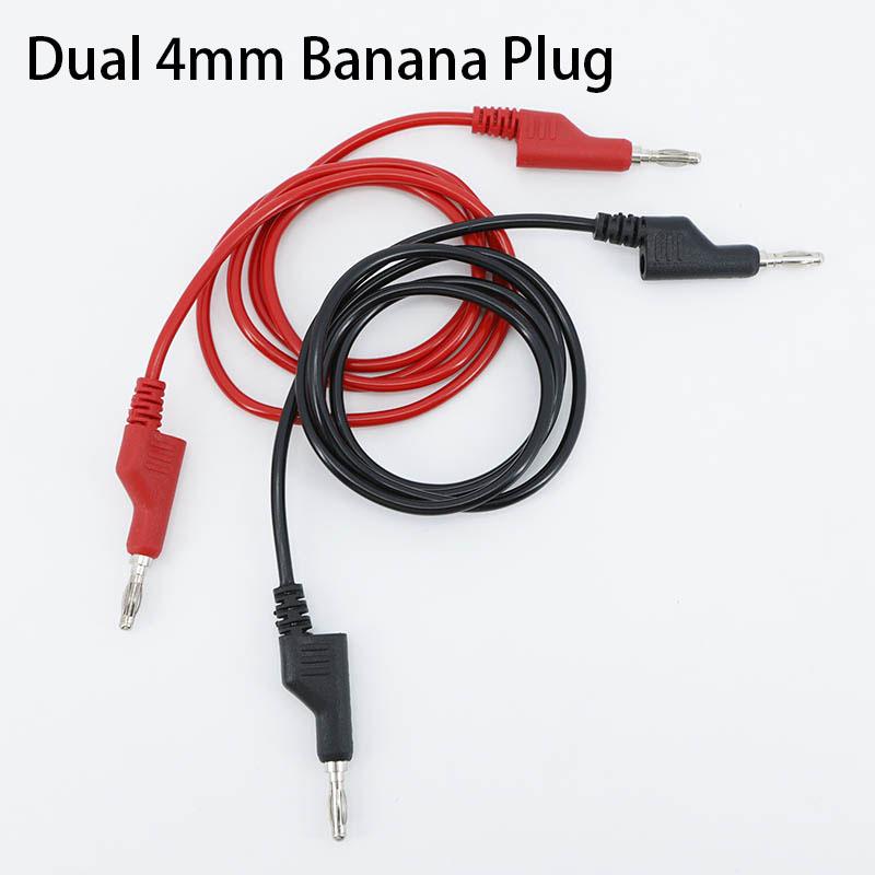 50cm 100cm Dual 4mm Stackable Banana to banana Plug Cables wire cord Multimeter Test Leads Electrical Red/Black 1000V 15A