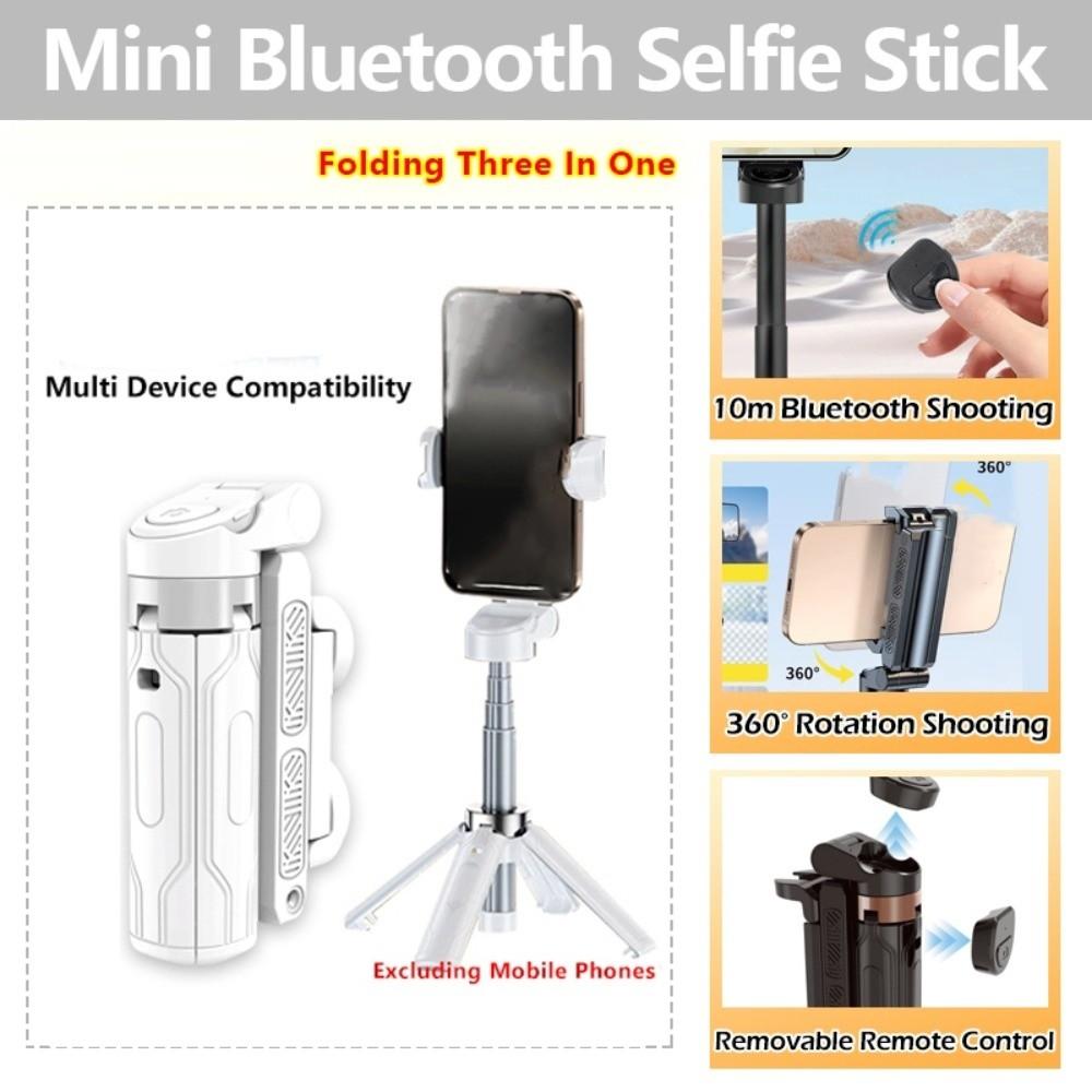 360° Rotation Bluetooth Selfie Stick 3 In 1 Selfie Stick Tripod Mini Telescopic Selfie Stick  Home