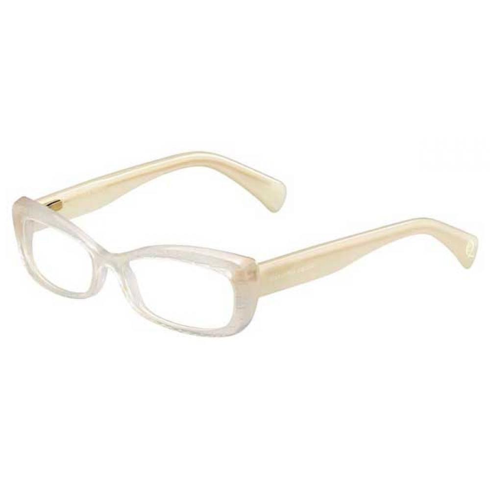 

Alexander Mcqueen Amq 4203 K6v Women Eyeglasses Opal Milk/52